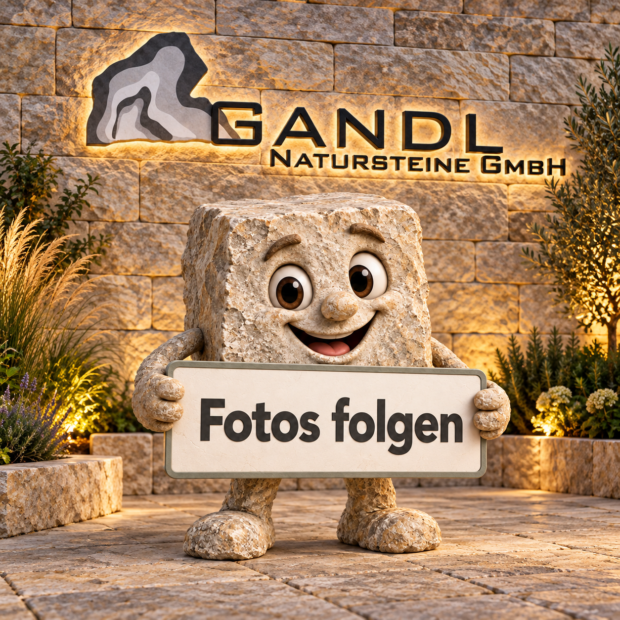 Muschelkalk Pflasterplatten gesägt/gestrahlt